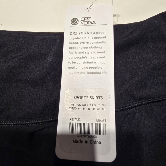 CRZ YOGA Black Mini Skirt - Picture 4 of 6
